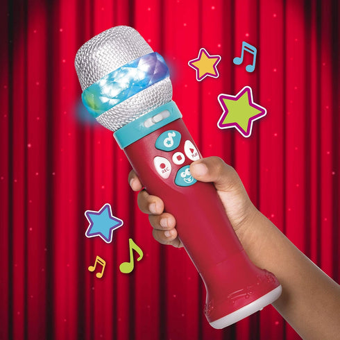 Battat – Toy Karaoke Mic – Light-Up & Voicechanging Microphone – Record & Playback – Sing-Along With Bluetooth – 3 Years + – Musical Light Show Mi...