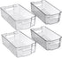 Home Basics Clear Acrylic Food Storage Container Bin for Fridge Freezer or Pantry, Stackable with Handles. Organize Fruit, Vegetables, Yogurt, Sna...