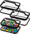 3 Packs Clear Toy Storage Bags, PVC Organizing Zippered Storage Bags for Toy, Waterproof Bags for Building Blocks, Board Games and Small Toys(Blac...