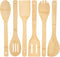 6PCS Bamboo Kitchen Utensils, Bamboo Spatula Spoons Bamboo Cooking Utensils Set for Home Kitchen Housewarming Holiday Gift...