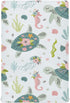 Fitted Crib Sheets Turtle Sea Horse Stretchy Portable Playard Sheets for Baby Toddler, Breathable Soft Mini Crib Mattress 39 x 27 in for Boys and ...