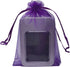 100PCS 6x9 Inches Organza Drawstring Pouches Jewelry Party Wedding Favor Gift Bags (6x9, Purple)...