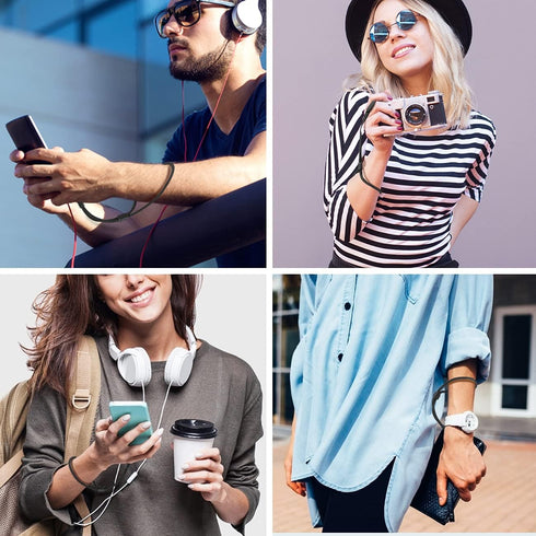 Hand Wrist Strap Lanyard, 6 Pack 9.5inch Adjustable Nylon Wristlet Straps Keychain String for Cell Phone Case Holder, AirPods Pro 2 2022, Camera, ...