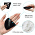 12 Pieces Black Cosmetic Powder Puff,2.76 inch Portable Soft Sponge Setting Face Puffs,Triangle Velvet Powder Puff with Ribbon Band Handle for Loo...
