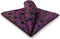 S&W SHLAX&WING Paisley Mens Tie Blue Red Matching Pocket Square Only...