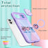 Joyleop (2in1 for iPhone 11 Case Cartoon Cute Love Stit for Girls Pretty Women Teen Kids Girly Phone Covers Purple Pattern Design with Slide Camer...