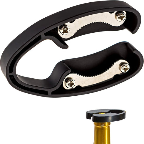2 Pack Premium Dual Blade Wine Foil Cutter - Wine Bottle Opener Accessory - Gift for Wine Lovers by HQY (Black &White)...