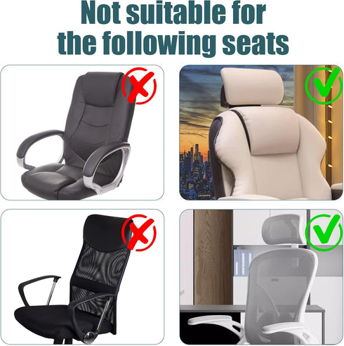 Office Chair Pillow Cover, Chair Headrest Cover Desk Chair Covers, Computer Chair Headrest Sleeve Chair Head Pillow Cover, Furniture Slipcover Pro...