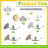 Keadic 202Pcs 5 Color No Sewing Jeans Buttons Replacement Kit with Metal Base, 17mm Metal Buttons Replacement Repair Combo Thread Rivets Tack Snap...