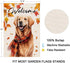 Golden Retriever Fall Dog Garden Flag for Outside Welcome Garden Flags Thanksgiving 12x18 Double Sided Front Yard Small Flag Burlap Vertical Outsi...