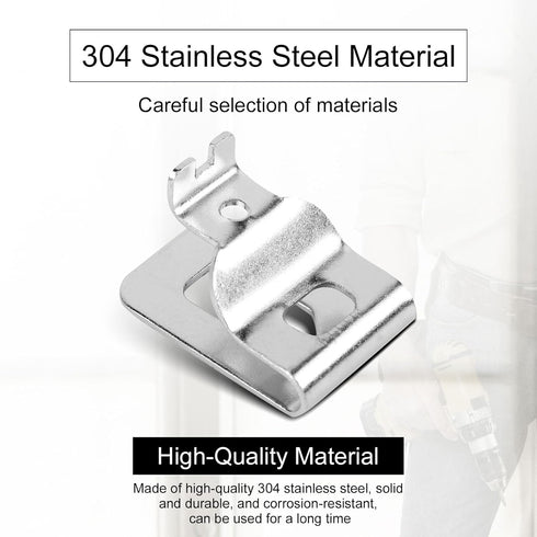 14pcs Belt Clips, 304 Stainless Steel Tool Hook Clips for Belt Replacement for Dewalt 20V Power Tools and Screws Drill Belt Holder...
