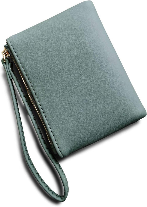 Wallets for Women Small Rfid Bifold Ladies Wallets Wristlet Change Purse for Card Coin with Wrist Strap...