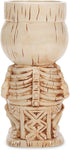Skull Tiki Polynesian Bone Cream 0.75 Liter Glossy Ceramic Stoneware Mug...