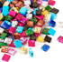 Craftdady 180Pcs Glass Seed Beads 2 Hole Tila Beads 9 Colors Crystal Glass Tile Beads Square Waist Beads Kit for Crafts DIY Multi-Strand Bracelets...