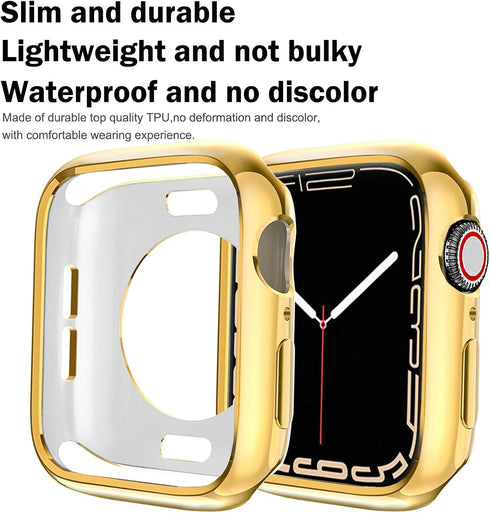 BOTOMALL Compatible with Apple Watch Case 41mm Series 9 (2023) Series 8 Series 7 Soft Flexible TPU Thin Lightweight Protective Bumper for iWatch [...