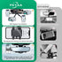 PKYAA Rearview Mirror Phone Holder for Car, 360° Rotating Rear View Mount with Adjustable Arm Length, Multifunctional and GPS Universal Car All Sm...