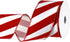 Homeford Christmas Candy Cane Velvet Outdoor Wired Ribbon, 2-1/2-inch, 10-Yard, Red/White...