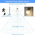 GREENIC Radar Motion Sensor Light Bulbs, 3000K Warm White 15W (100W Equivalent) E26 A21 Upgraded Motion Activated Dusk to Dawn LED Bulbs for Outdo...