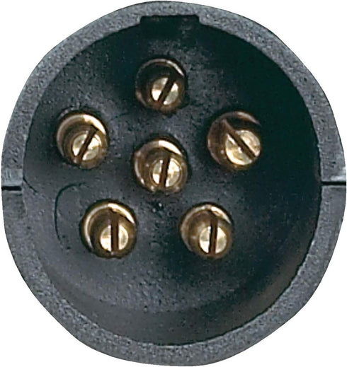 Hopkins 47555 7 RV Blade to 6 Pole Round Adapter...