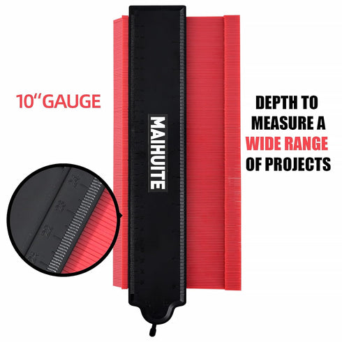 10" Contour Duplication Gauge?Adjustable Lock ?Precisely Copy Irregular Shape ?Irregular Welding Woodworking Tracing ? Must Have Tool for DIY Hand...