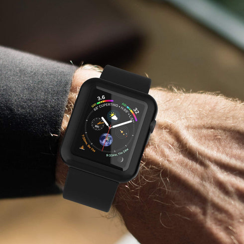 Punkcase for Apple Watch 44mm Bumper Case W/Build in Screen Protector | 9H Hardened Tempered Glass iWatch 5 Cover | Full Body Protection | Ultra S...