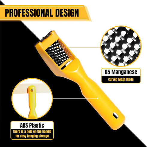 Edge Banding Trimmer + 1 Replacement Blade & Surform Shaver Tool,Hand Planer Edge Bander for Burrs,Wood Shaver Tool,Suitable for Cutting PVC ABS M...