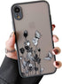 ZTOFERA Compatible with iPhone XR Case Cute, Matte Anti-Scratch Clear Black Floral Butterfly Rose Shockproof Lightweight Protective Case for iPhon...