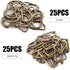 1 inch Metal Buckles, 25pcs Metal D Ring Semi-Circular D Rings and 25pcs Adjustable Slides Buckle for Hardware Belt Bags DIY Craft Accessories - B...