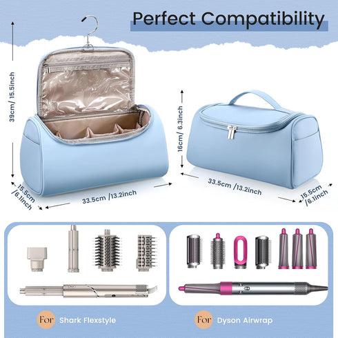 Ideashop Carrying Case for Shark Flexstyle, Travel Case for Dyson Airwrap, Waterproof Airwrap Travel Storage Bag, Potable Travel Carrying Case for...
