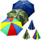 3 Pieces Rainbow Umbrella Hats Camouflage Fishing Cap Beach Umbrella Headband...