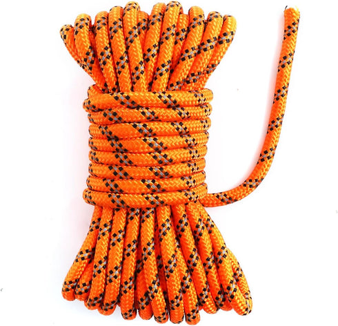 750lb Paracord Rope, 32inch 100% Nylon Mil Spec Paracord, 1/3 Thick Reflective Rope for Clothsline Camping Hiking Military Gear Emergency Survival...