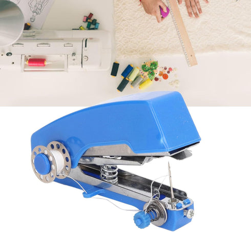 Handheld Sewing Machine, Stainless Steel Plastic Compact Structure Automatic Feeding Hand Sewer Machine for Outdoor Travel for Household......