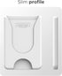 ENCASED Stick On Phone Wallet Card Holder (Compatible with PopSocket) Securely Holds Up To 4 Cards (White)...