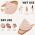6 Pcs Triangle Powder Puff with 2 Travel Cases, Setting Powder Puffs for Face Powder and Foundation, Velour Makeup Puff for Loose Powder Body Powd...