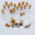 CTKcom 50pcs 0.5ml-extra Mini Tiny Clear Glass Jars Bottles with 50pcs Cork Stoppers and 50pcs Eye Screws, Glass Bottles for Decoration, Arts & Cr...