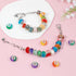 230 Pcs Large Hole Glass Beads for Jewelry Making, European Beads Bulk Mixed Color Spacer Beads with Rhinestones Lampwork Beads for DIY Craft Char...