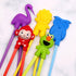 Training chopsticks for kids adults and beginners - 5 Pairs chopstick set with attachable learning chopstick helper - right or left handed...
