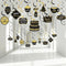 Blulu 30 Pcs Retirement Party Hanging Swirls Decorations Black Gold Retirement Party Supplies for Men Women 2025...
