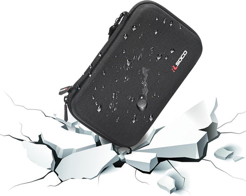 RLSOCO Travel Storage Bag for Small Gadgets/Cables/Charger/Adapter Power Bank/Hard Drive/SD Card (Black)...
