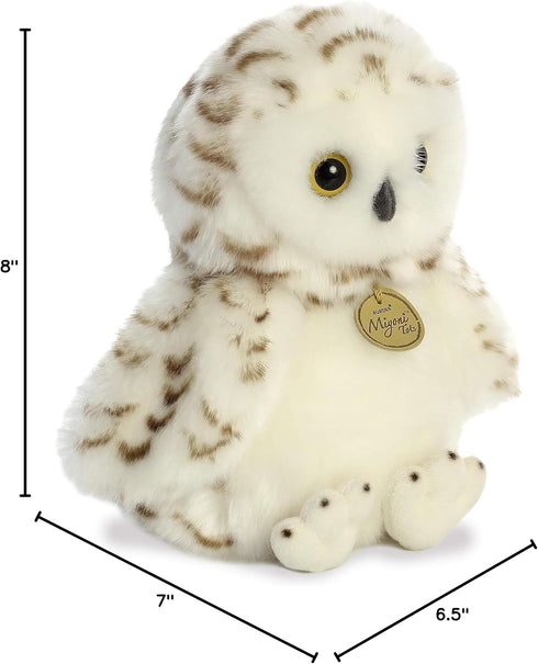 Aurora® Adorable Miyoni® Tots Snowy Owlet Stuffed Animal - Lifelike Detail - Cherished Companionship - White 10 Inches...
