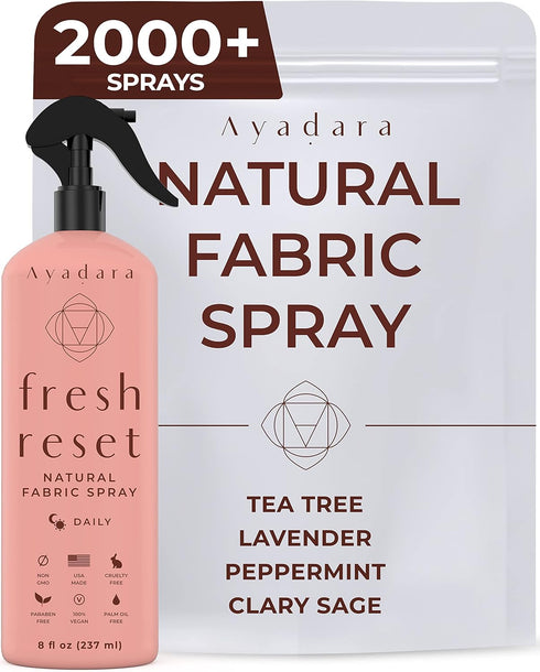 Natural Fabric Spray, Lavender Room Spray Air Freshener, Odor Eliminator Mist, Aromatherapy Home Fragrance, Lavender Linen Spray for Bedding, Pill...
