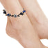 AeraVida Whimsical Pretty Genuine Leather Daisies Flowers Brass Jingle Bells Anklet For Women...