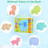 FLYINGSEEDS 6 Packs Safari Animals Shaped Wooden Jigsaw Puzzles for Toddlers Ages 1-3, Level-up Puzzles for Beginner, Montessori Learning Toys Pre...