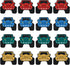 16 Pcs Truck Silicone Beads, EVERMARKET Cars Silicone Focal Beads for Pens, Cute Truck Silicone Beads Bulk, Rubber Loose Spacer Beads for Keychain...