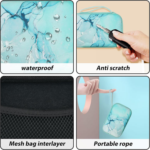 CameCosy DIY Phone Charger Cover Storage Sets USB Earphone Wire Saver Cable Organizer with Travel Storage Bag, Soft Cute Cable Protector Phone Cha...