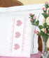 Jack Dempsey Needle Art - Cross-Stitch Hearts & Lace Perle Edge Pillowcases, white...