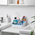 VITVITI Toothbrush Holders for Bathrooms, 6 Slots Toothpaste Bathroom Counter Organizer for Kids, Plastic Bathroom Organizer for Countertop/Sink/V...