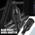 Gear Shift Knob Adapter Kit Universal with 4 Plastic Hoses Non Threaded Lever Cover Head Aluminum Alloy Black...
