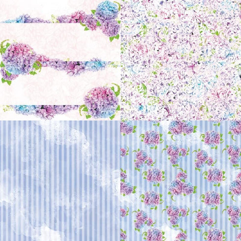 24 Sheets of Spring Flowers Theme Scrapbook Paper, 6 Inchs Origami Vintage Journaling Scrapbooking Supplies, Cardstock Craft Kits for Planners Bac...