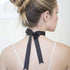 VATIN Double Face Black Satin Ribbon 5/8" Continuous 25 Yards,Black Polyester Fabric Ribbon use for Bows Bouquet, Gift Wrapping, Floral Arrangemen...